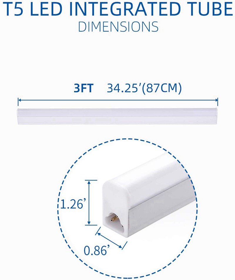 Integrated LED tube fixture